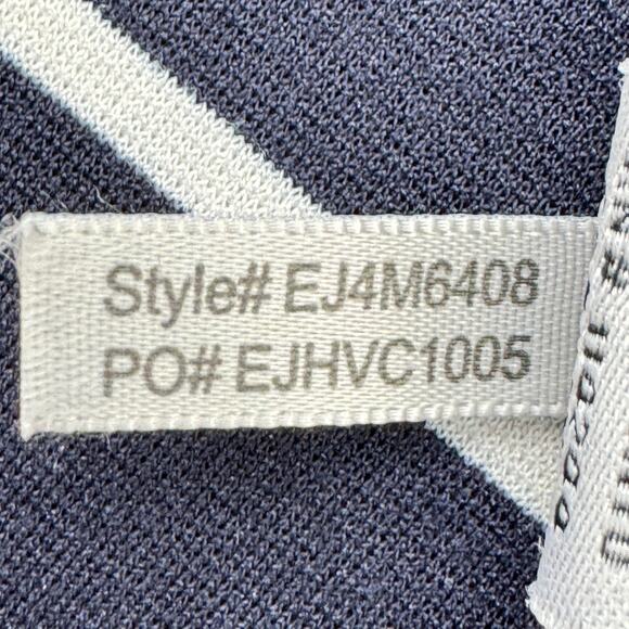 Eliza J Navy/White Stripe Stretchy Sleeveless A-line Flowy Dress Size 2 - Picture 11 of 14